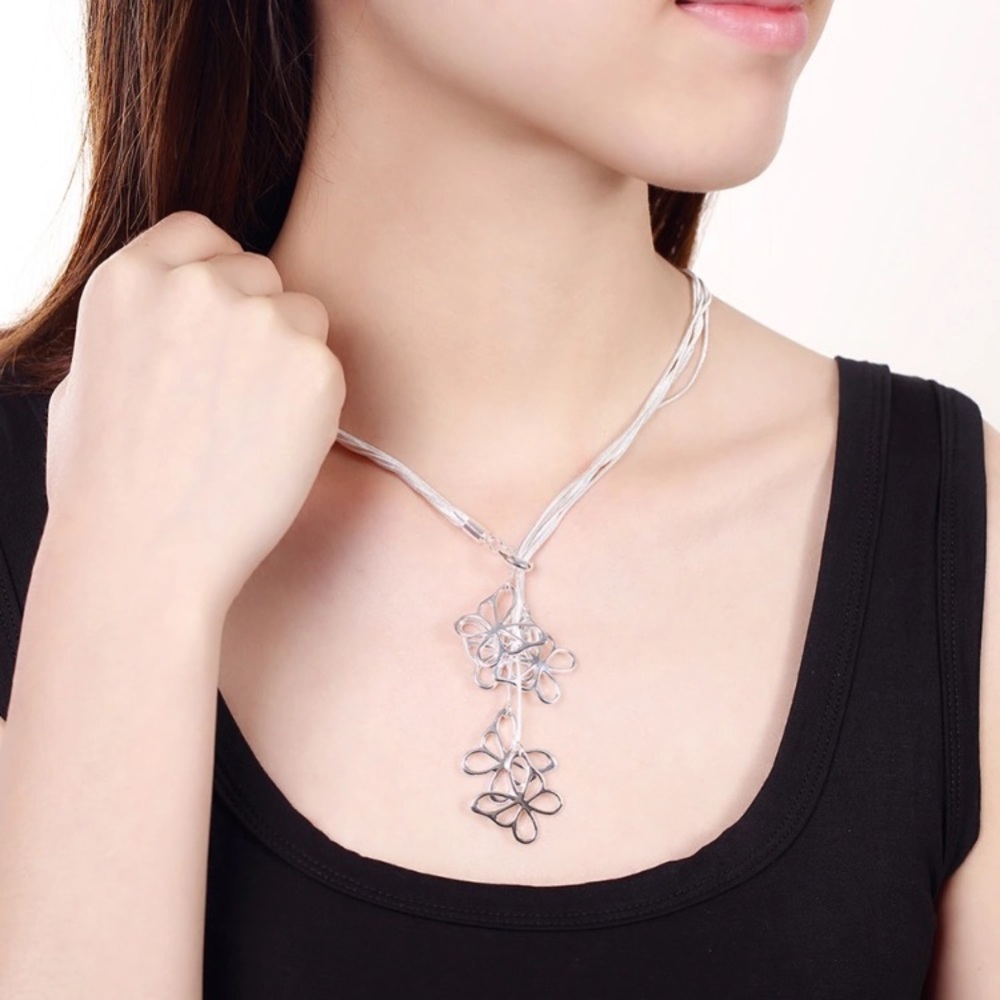 🆕Sterling Silver Butterfly Dangle Necklace